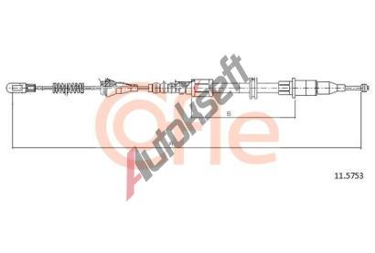 COFLE Tan lanko parkovac brzdy CFL 11.5753, 11.5753