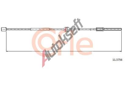 COFLE Tan lanko parkovac brzdy CFL 11.5756, 11.5756