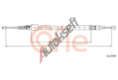 COFLE Tan lanko parkovac brzdy CFL 11.5759, 11.5759