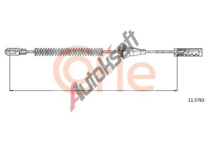 COFLE Tan lanko parkovac brzdy CFL 11.5763, 11.5763