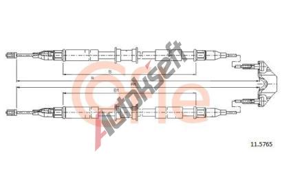 COFLE Tan lanko parkovac brzdy CFL 11.5765, 11.5765