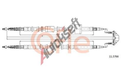 COFLE Tan lanko parkovac brzdy CFL 11.5766, 11.5766