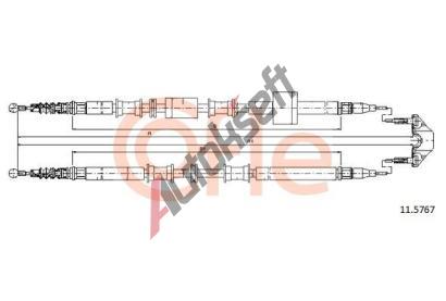 COFLE Tan lanko parkovac brzdy CFL 11.5767, 11.5767