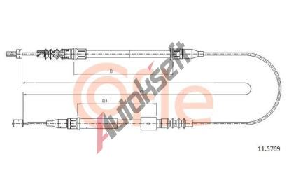 COFLE Tan lanko parkovac brzdy CFL 11.5769, 11.5769