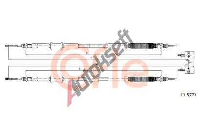 COFLE Tan lanko parkovac brzdy CFL 11.5771, 11.5771