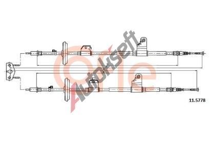 COFLE Tan lanko parkovac brzdy CFL 11.5778, 11.5778