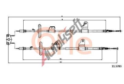 COFLE Tan lanko parkovac brzdy CFL 11.5783, 11.5783