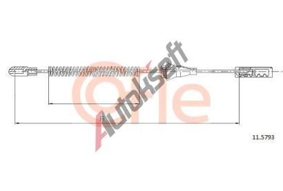 COFLE Tan lanko parkovac brzdy CFL 11.5793, 11.5793