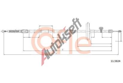 COFLE Tan lanko parkovac brzdy CFL 11.5824, 11.5824