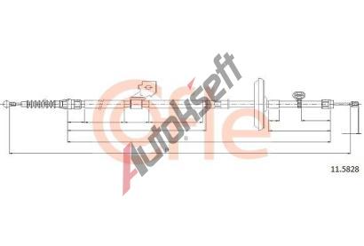 COFLE Tan lanko parkovac brzdy CFL 11.5828, 11.5828