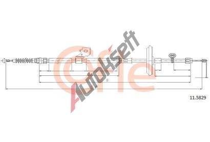 COFLE Tan lanko parkovac brzdy CFL 11.5829, 11.5829