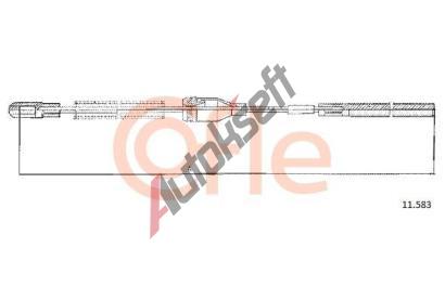 COFLE Ta�n� lanko parkovac� brzdy CFL 11.583, 11.583