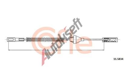 COFLE Tan lanko parkovac brzdy CFL 11.5834, 11.5834
