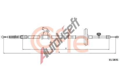 COFLE Ta�n� lanko parkovac� brzdy CFL 11.5835, 11.5835