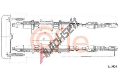 COFLE Tan lanko parkovac brzdy CFL 11.5855, 11.5855