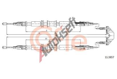 COFLE Tan lanko parkovac brzdy CFL 11.5857, 11.5857