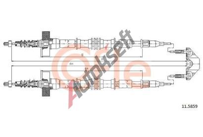COFLE Tan lanko parkovac brzdy CFL 11.5859, 11.5859