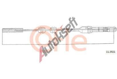 COFLE Tažné lanko parkovací brzdy CFL 11.5921, 11.5921 COFLE Tažné lanko parkovací brzdy CFL 11.5921, 11.5921
