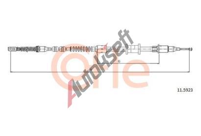 COFLE Tan lanko parkovac brzdy CFL 11.5923, 11.5923