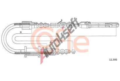 COFLE Tan lanko parkovac brzdy CFL 11.593, 11.593