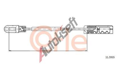 COFLE Tan lanko parkovac brzdy CFL 11.5935, 11.5935