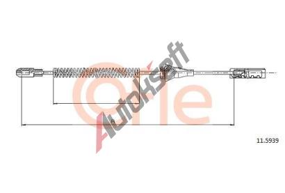 COFLE Tan lanko parkovac brzdy CFL 11.5939, 11.5939