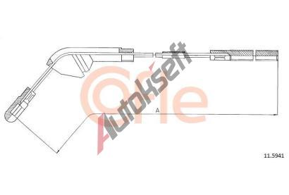 COFLE Tan lanko parkovac brzdy CFL 11.5941, 11.5941