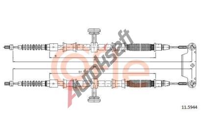 COFLE Tan lanko parkovac brzdy CFL 11.5944, 11.5944