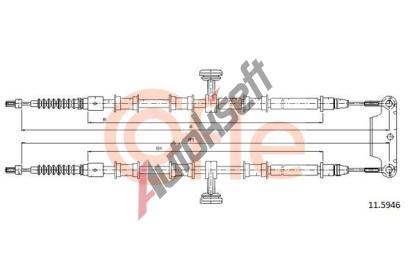 COFLE Tan lanko parkovac brzdy CFL 11.5946, 11.5946