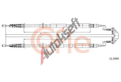 COFLE Tan lanko parkovac brzdy CFL 11.5950, 11.5950
