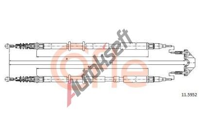 COFLE Tan lanko parkovac brzdy CFL 11.5952, 11.5952