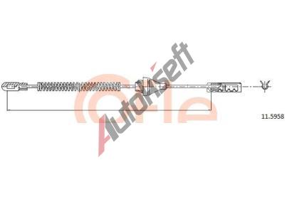 COFLE Tan lanko parkovac brzdy CFL 11.5958, 11.5958