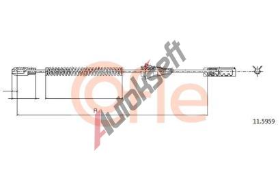 COFLE Tan lanko parkovac brzdy CFL 11.5959, 11.5959