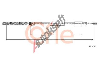 COFLE Tan lanko parkovac brzdy CFL 11.603, 11.603