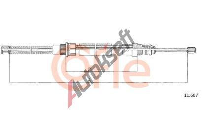 COFLE Ta�n� lanko parkovac� brzdy CFL 11.607, 11.607