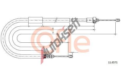 COFLE Tan lanko parkovac brzdy CFL 11.6571, 11.6571