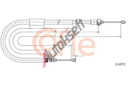 COFLE Tan lanko parkovac brzdy CFL 11.6572, 11.6572