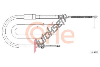 COFLE Tan lanko parkovac brzdy CFL 11.6573, 11.6573