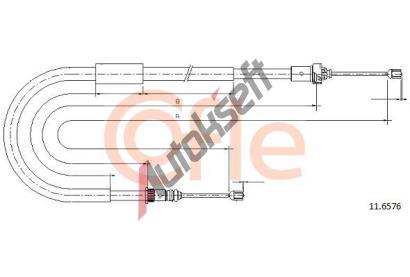COFLE Tan lanko parkovac brzdy CFL 11.6576, 11.6576