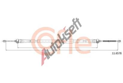COFLE Tan lanko parkovac brzdy CFL 11.6578, 11.6578
