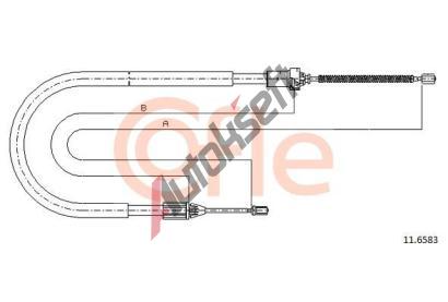 COFLE Tan lanko parkovac brzdy CFL 11.6583, 11.6583