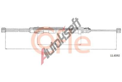 COFLE Ta�n� lanko parkovac� brzdy CFL 11.6592, 11.6592