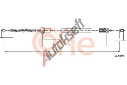 COFLE Tan lanko parkovac brzdy CFL 11.6595, 11.6595