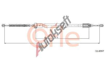COFLE Tan lanko parkovac brzdy CFL 11.6597, 11.6597