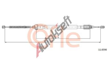 COFLE Tan lanko parkovac brzdy CFL 11.6598, 11.6598