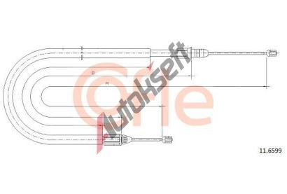 COFLE Tan lanko parkovac brzdy CFL 11.6599, 11.6599