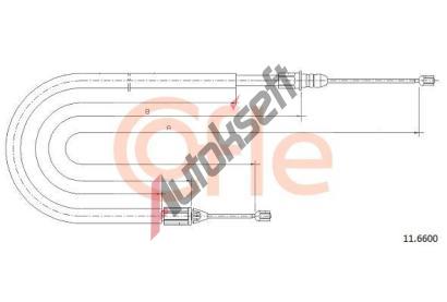 COFLE Tan lanko parkovac brzdy CFL 11.6600, 11.6600