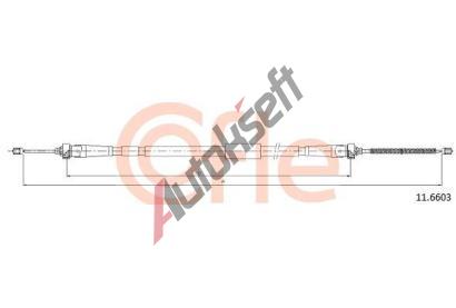 COFLE Tan lanko parkovac brzdy CFL 11.6603, 11.6603