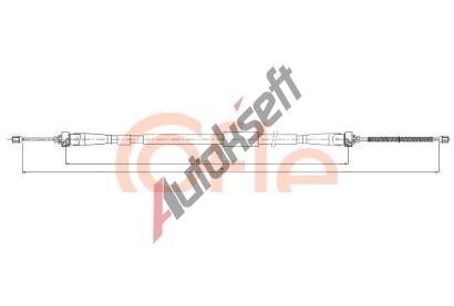 COFLE Tan lanko parkovac brzdy CFL 11.6604, 11.6604