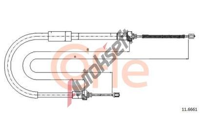 COFLE Tan lanko parkovac brzdy CFL 11.6661, 11.6661